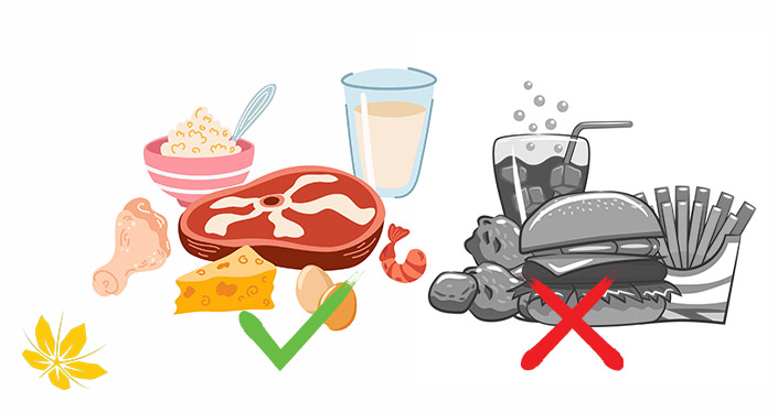 غذای مناسب چاق شدن پایین تنه | The right food to increase the lower body