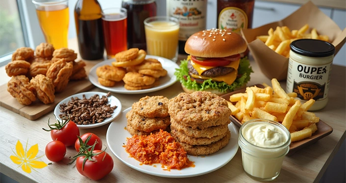 انواع غذاها و نوشیدنی ‌های مضر برای زخم معده - Types of foods and drinks that are harmful to stomach ulcers