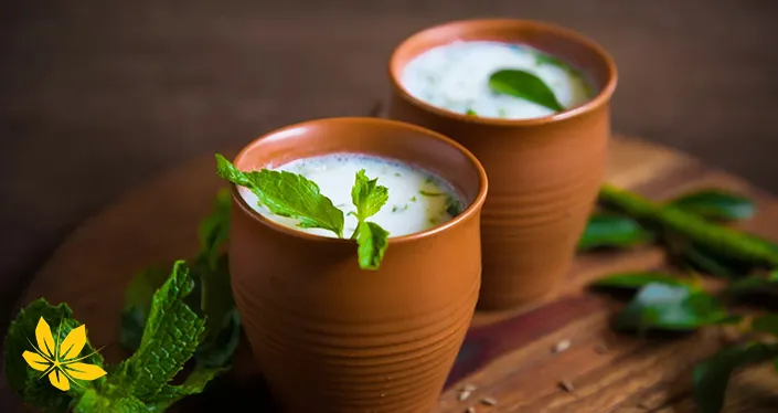 Buttermilk for heatstroke - دوغ برای گرمازدگی