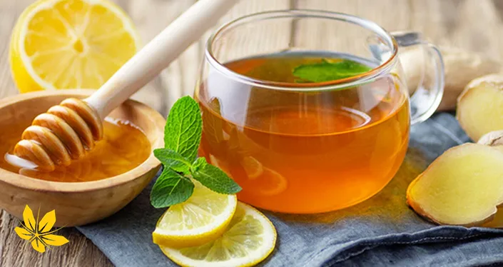 Honey and mint tea for runny nose treatment - چای عسل و نعناع برای درمان آبریزش بینی